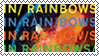 in rainbows stamp