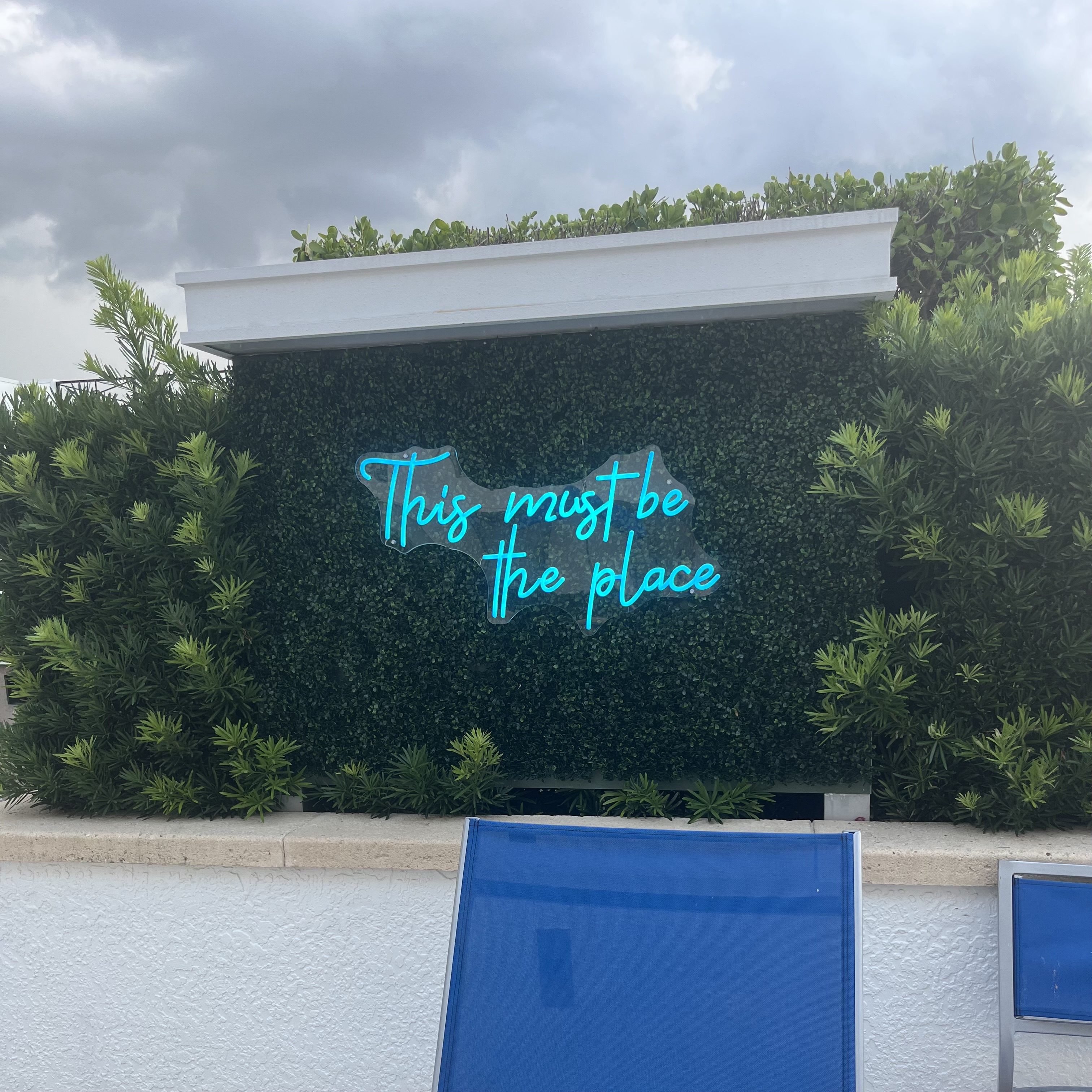 a sign i saw that says this must be the place